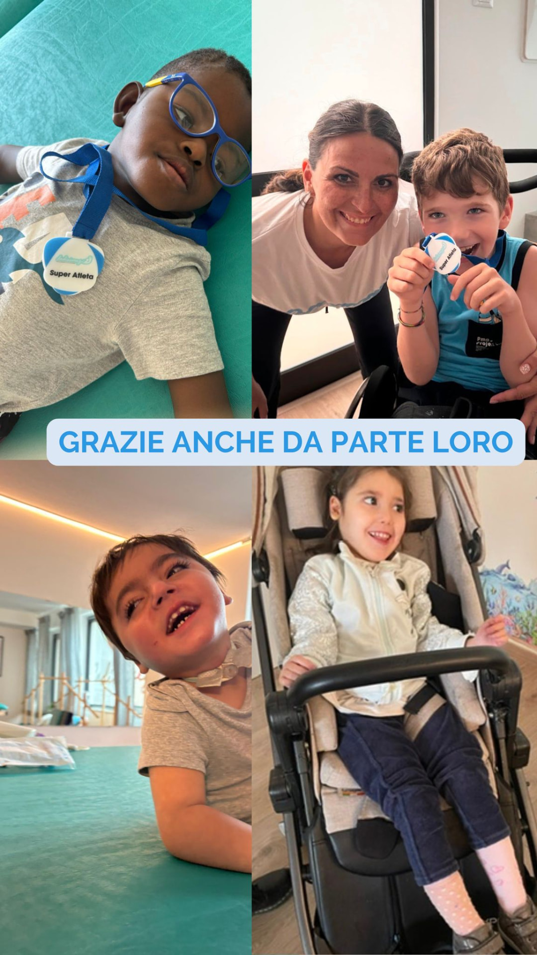 Grazie anche da parte loro: i bambini seguiti dall'Associazione Dodici Mesi