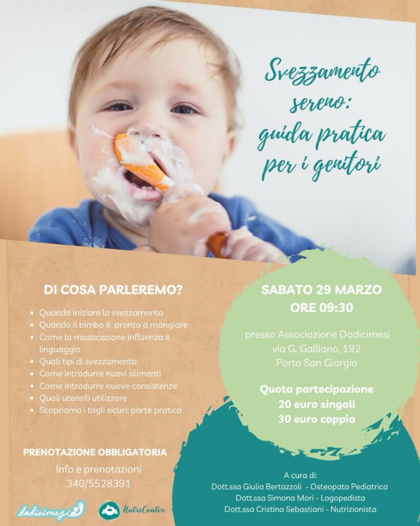 Svezzamento sereno · incontro per genitori